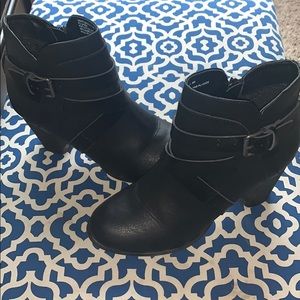 Madden Girl Black Ankle Boots